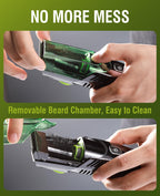 Beard Trimmer for Men with Vacuum System