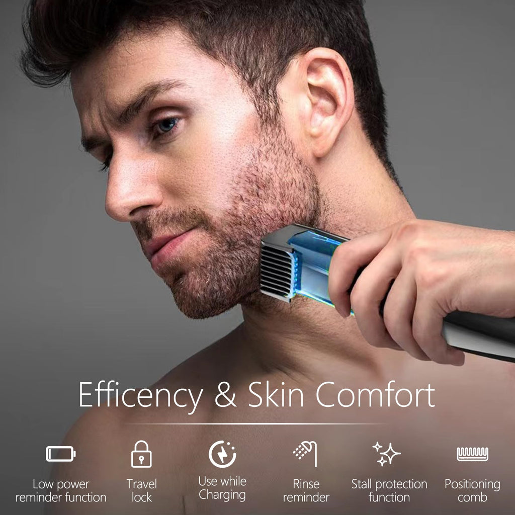 Beard Trimmer for Men with Vacuum System