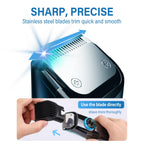 Beard Trimmer for Men with Vacuum System