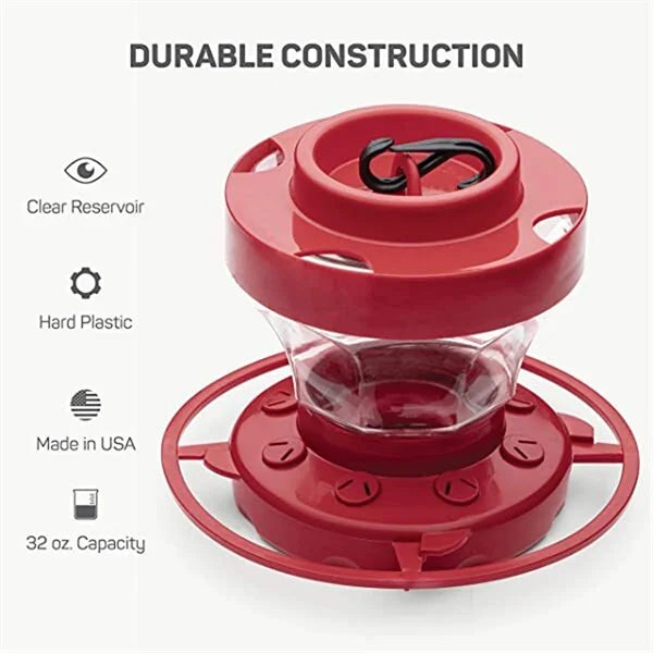 Bee-Proof Hummingbird Feeder with Perch - 473 ml Capacity