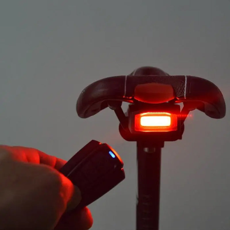 Bicycle Rear Light with Remote Control Alarm Lock