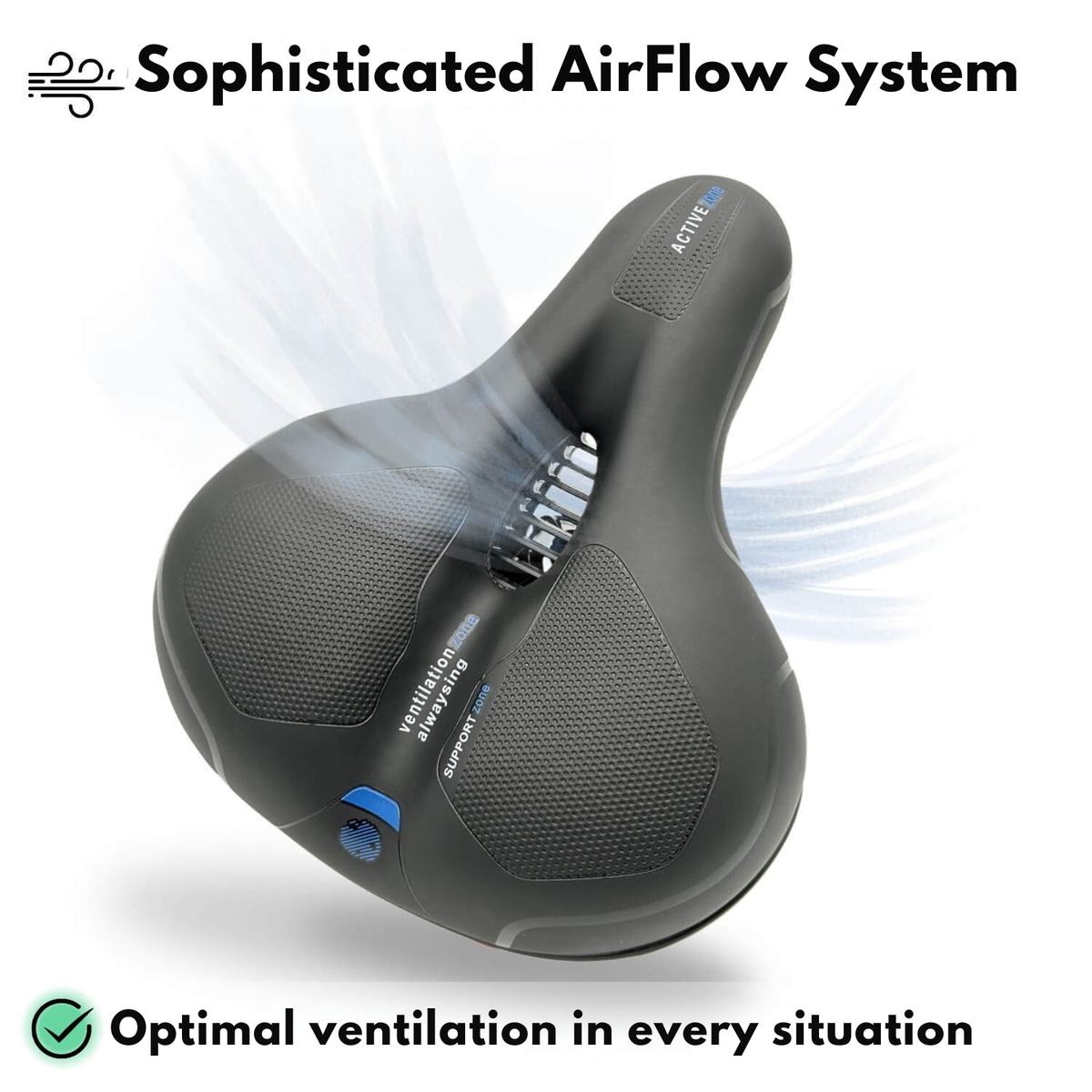 Bike Saddle | Ergonomic Comfort | Shock-Absorbing | RideRelief