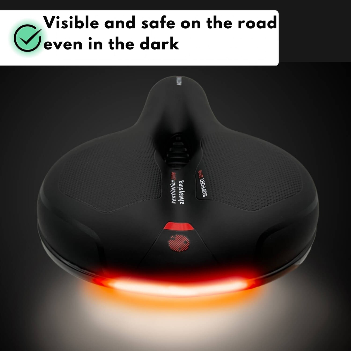 Bike Saddle | Ergonomic Comfort | Shock-Absorbing | RideRelief