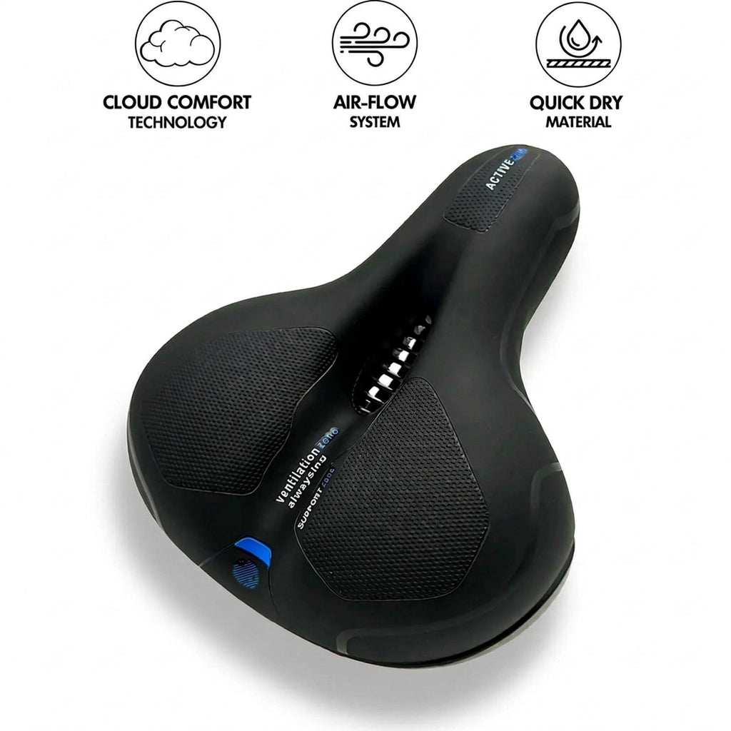 Bike Saddle | Ergonomic Comfort | Shock-Absorbing | RideRelief