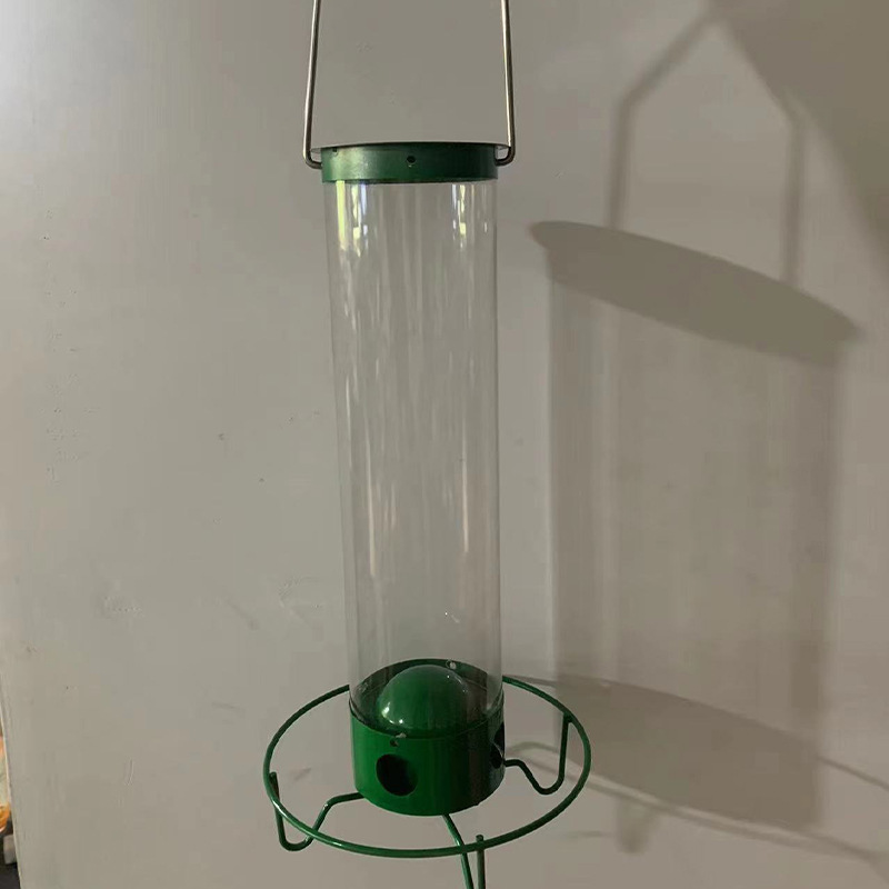 Bird Feeder Metal Squirrel Proof Hanging Outdoor Backyard Tube