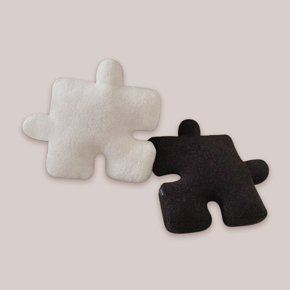 Black and White Puzzle Cushion Cover Set