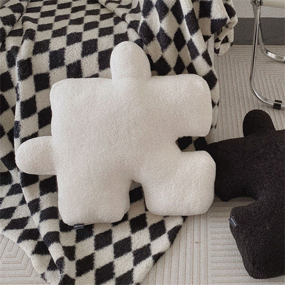 Black and White Puzzle Cushion Cover Set