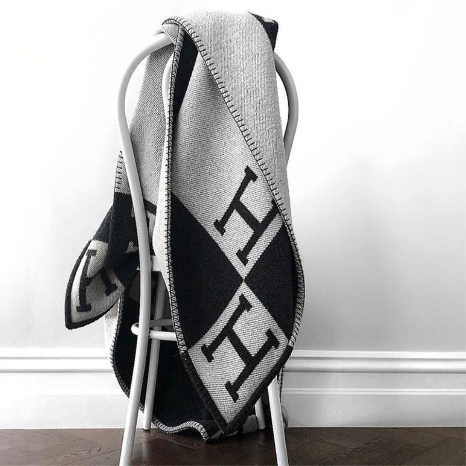 Blend Throw Blanket | Soft Warm Knit for Sofa, Bed or Armchair