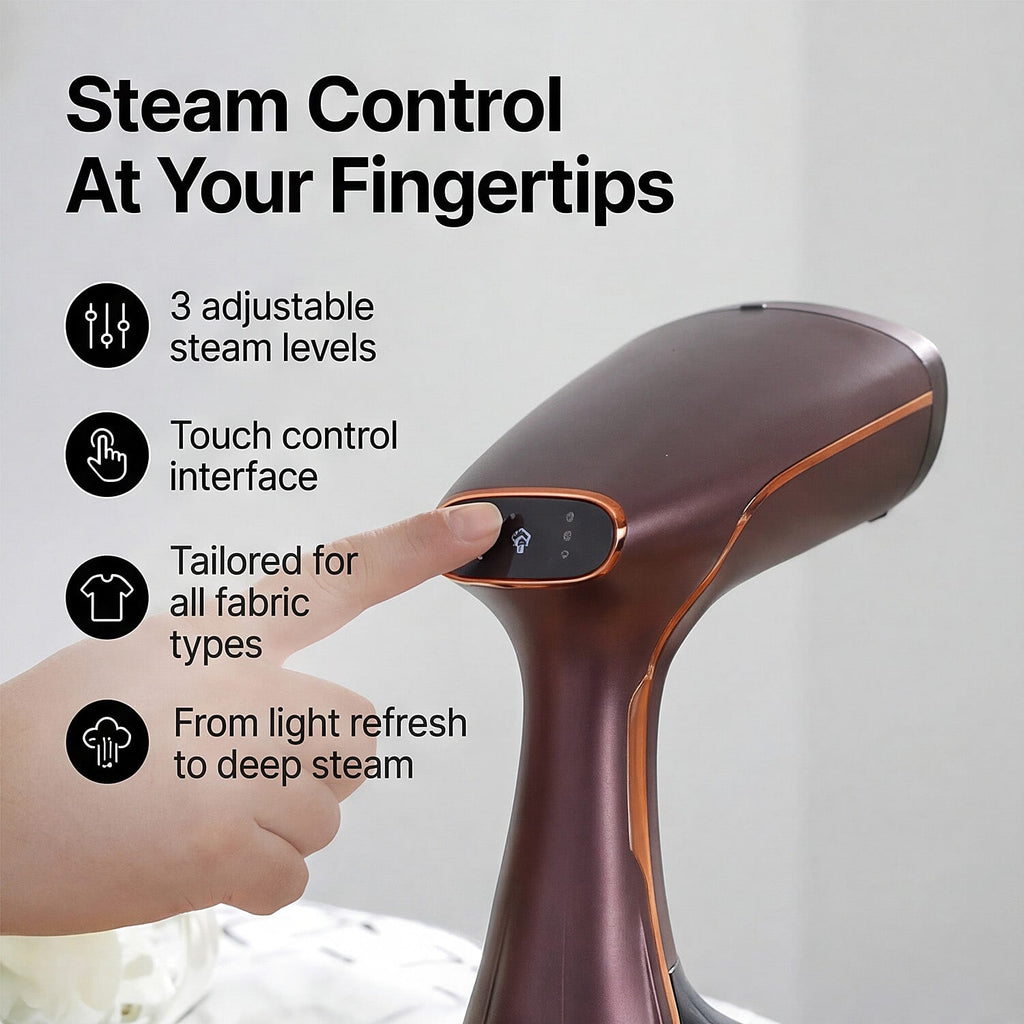 Bliss & Beyond 1780W Handheld Garment Steamer with 3 Steam Levels & 325ml Tank