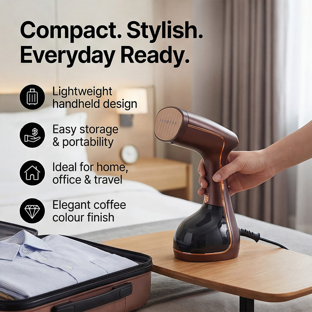 Bliss & Beyond 1780W Handheld Garment Steamer with 3 Steam Levels & 325ml Tank