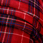 Bliss & Beyond check print flannel & sherpa double layer heavyweight blanket