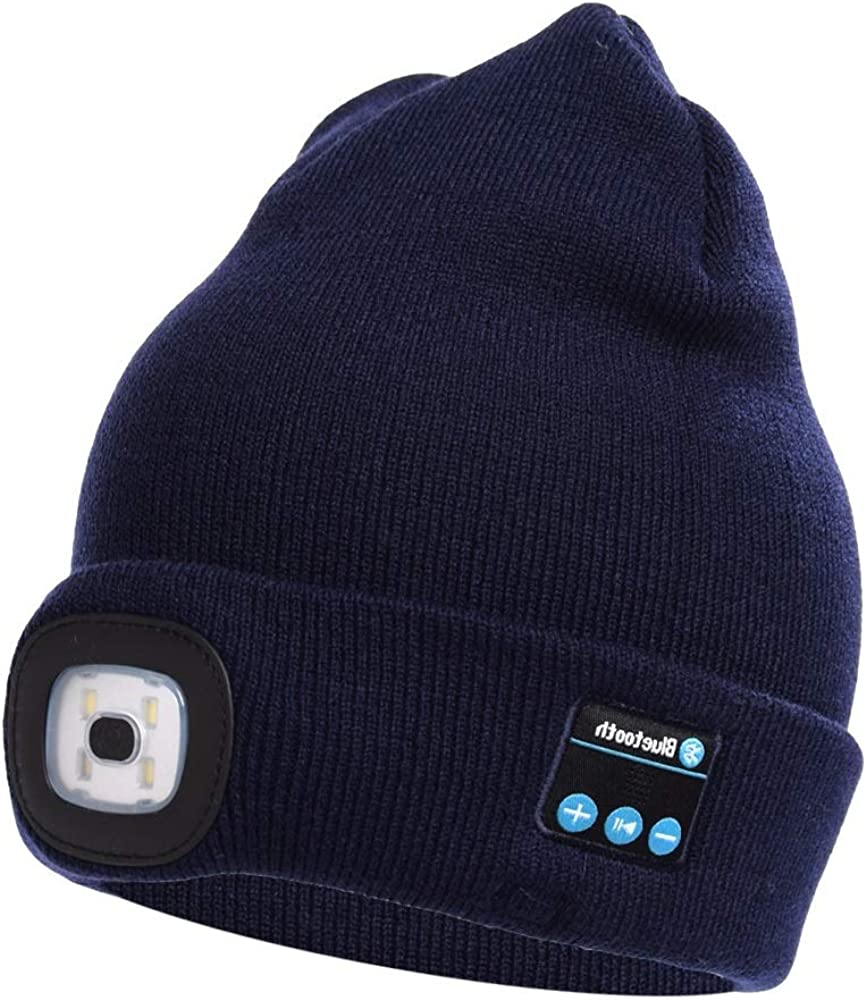 Boneroshop | Bluetooth Beanie Hat Light Wireless Headphones