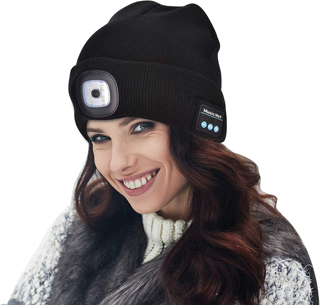Boneroshop | Bluetooth Beanie Hat Light Wireless Headphones
