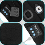 Boneroshop | Bluetooth Beanie Hat Light Wireless Headphones