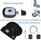Boneroshop | Bluetooth Beanie Hat Light Wireless Headphones