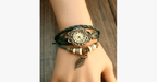 Boho-Chic Leaf Vintage Watch