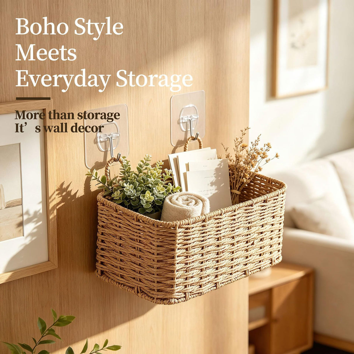 Boho Style Storage Basket