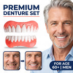 Boil-and-Bite Medical-Grade Denture Set (Upper & Lower)