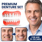 Boil-and-Bite Medical-Grade Denture Set (Upper & Lower)