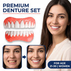 Boil-and-Bite Medical-Grade Denture Set (Upper & Lower)