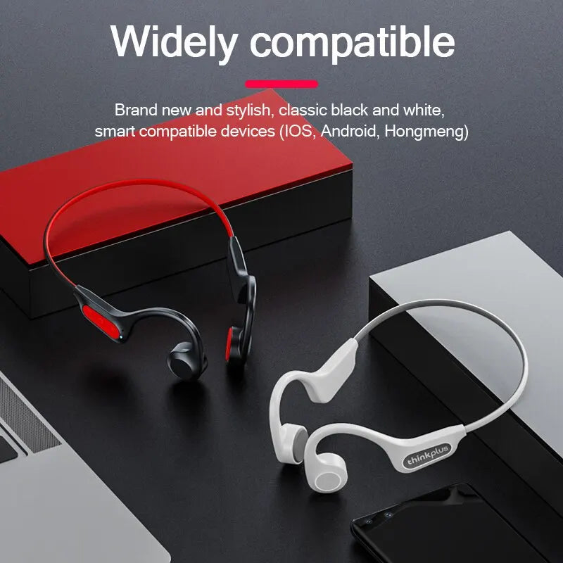 Bone Conduction Headphones – Bluetooth 5.3, IP56 Waterproof, Perfect for Running & Sports