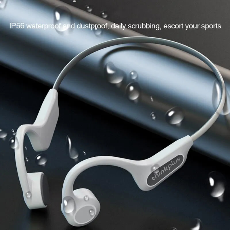 Bone Conduction Headphones – Bluetooth 5.3, IP56 Waterproof, Perfect for Running & Sports