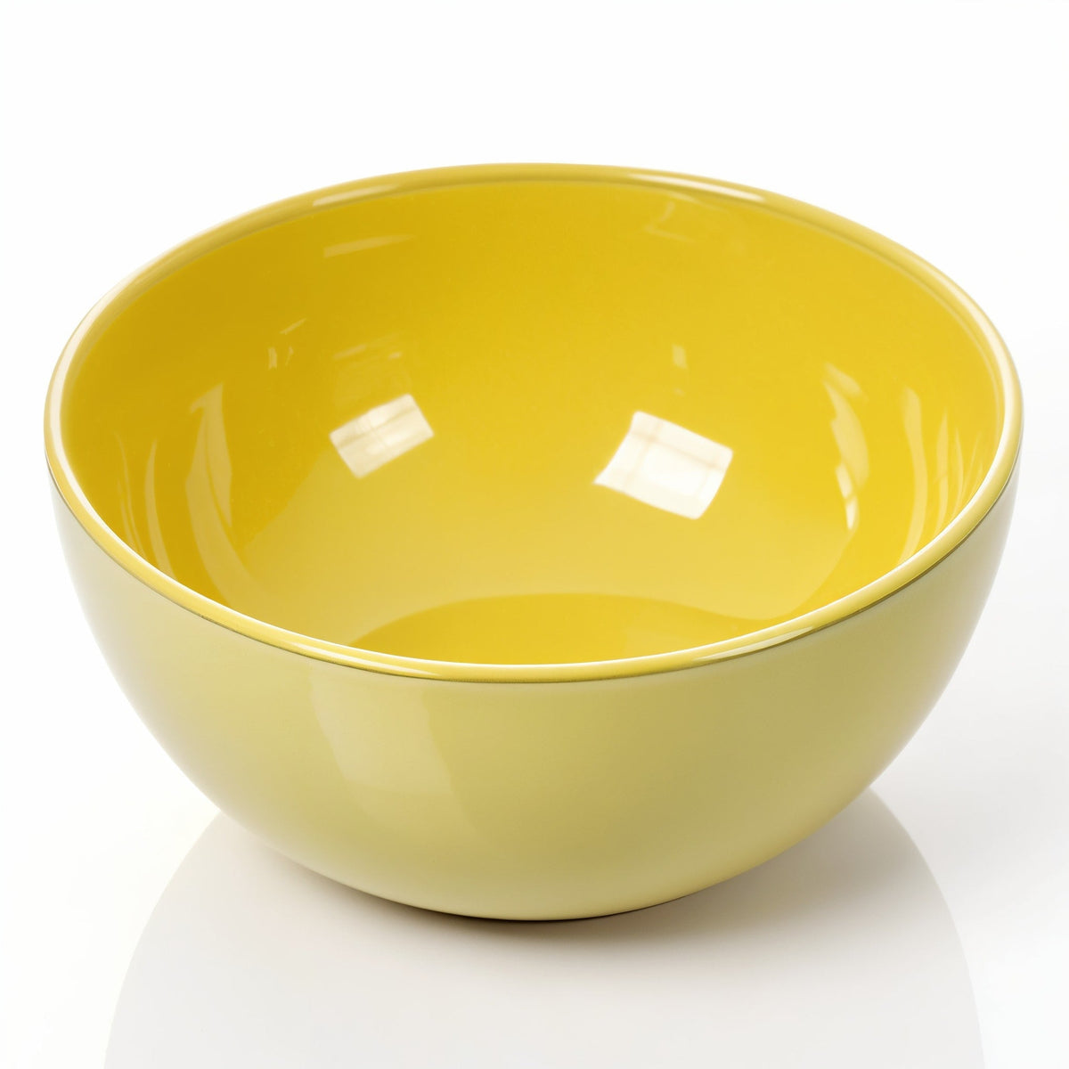 BONEROSHOP ceramic bowl yellow semi-matte