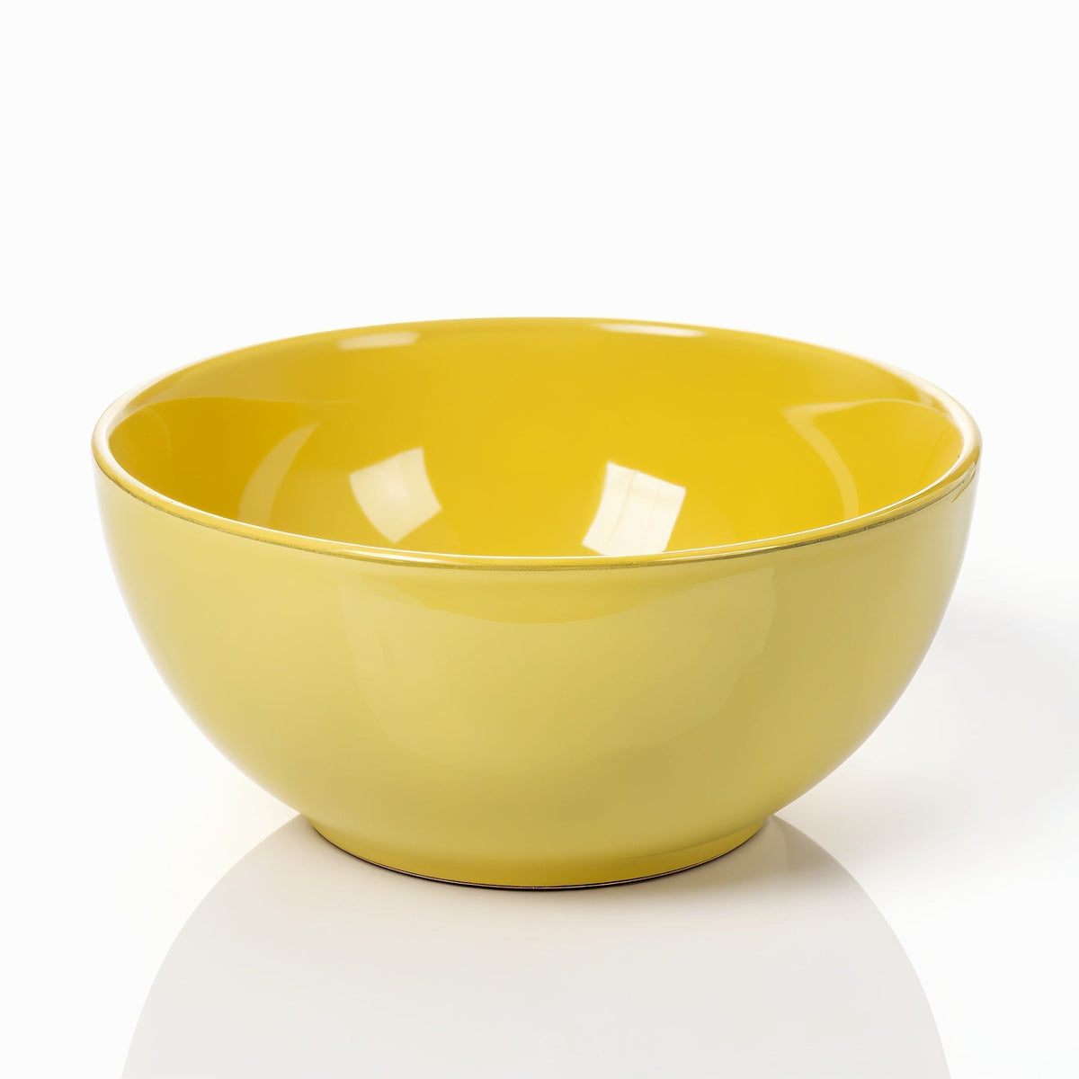 BONEROSHOP ceramic bowl yellow semi-matte