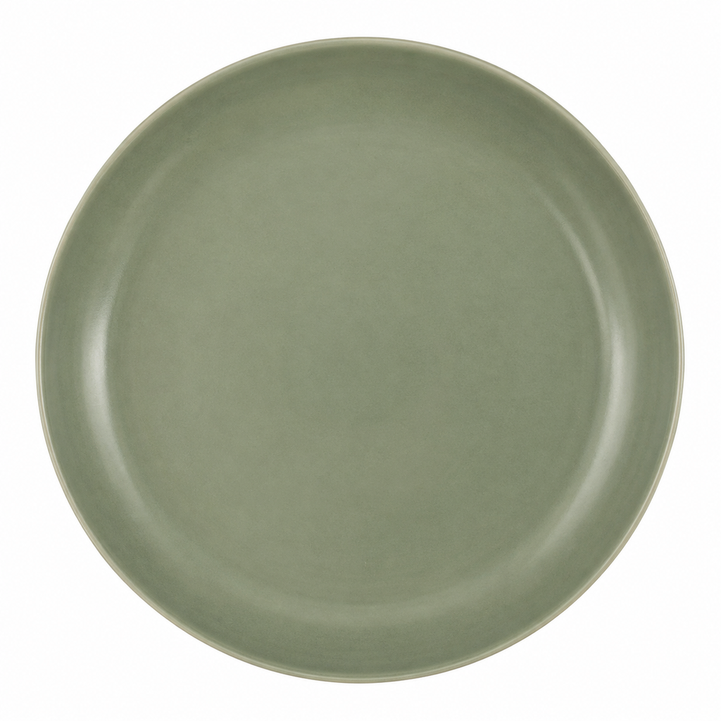 Boneroshop Sage Green Ceramic Dinner Plate – Elegant Modern Tableware