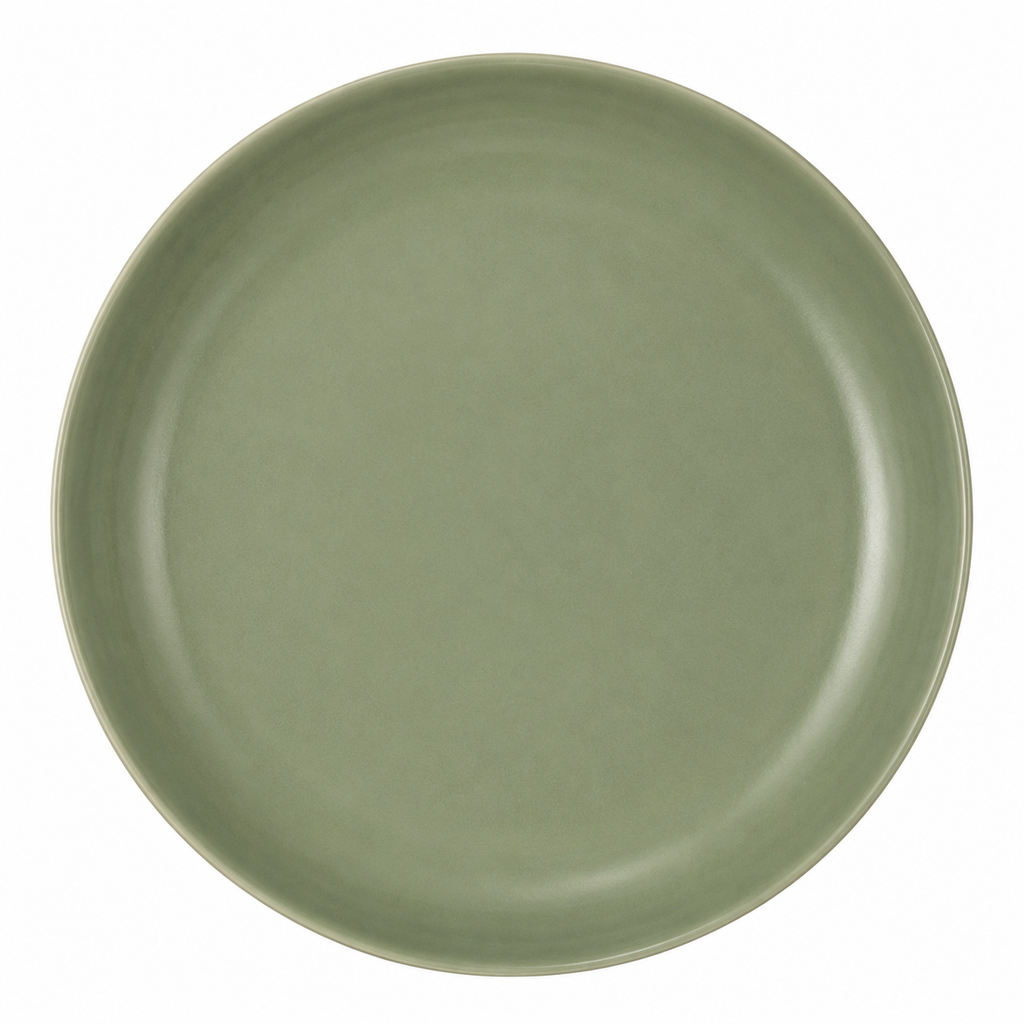 Boneroshop Sage Green Ceramic Dinner Plate – Elegant Modern Tableware