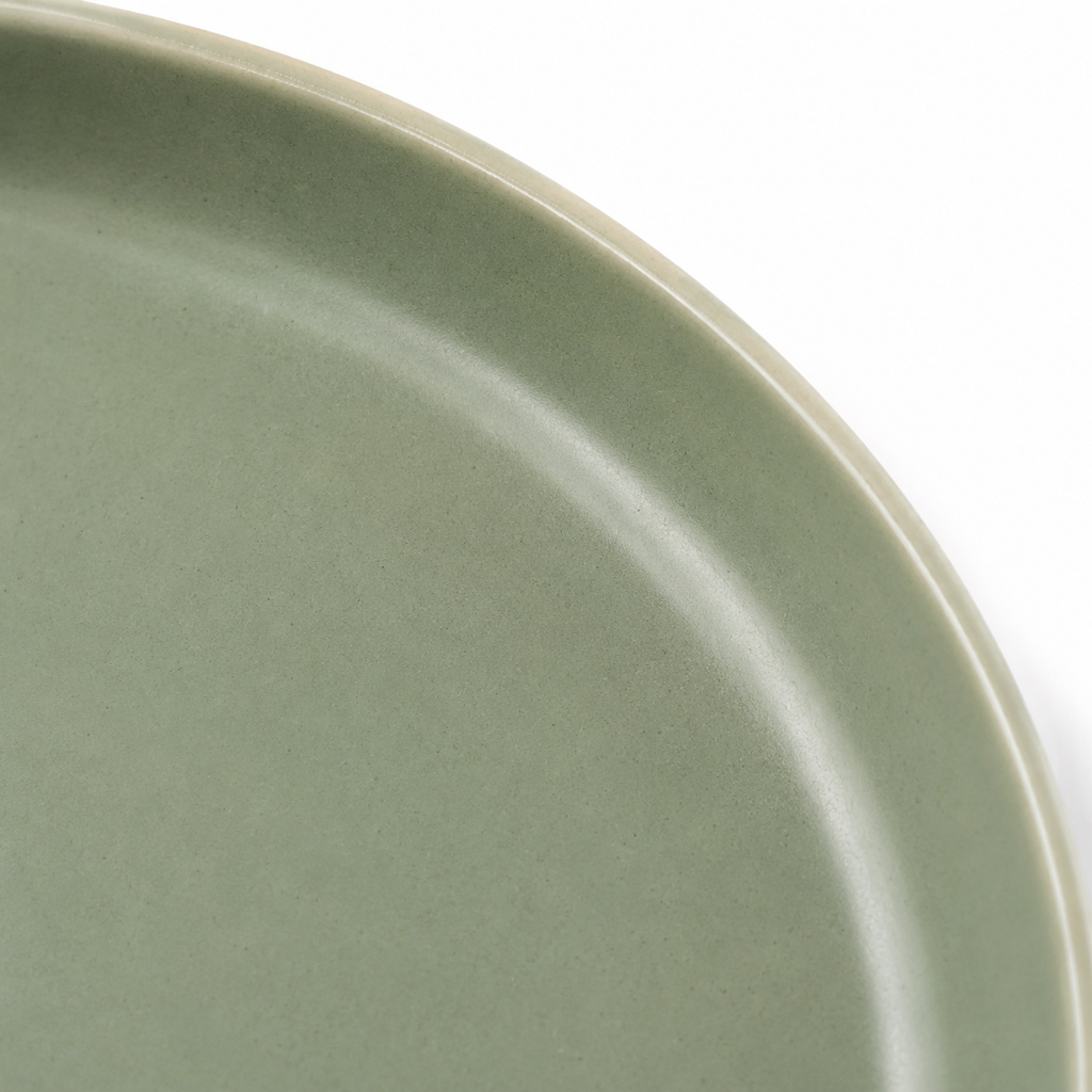 Boneroshop Sage Green Ceramic Dinner Plate – Elegant Modern Tableware
