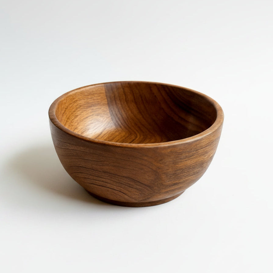 Boneroshop walnut wooden bowl matte