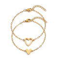 Bracelet Adjustable Heart Chain Matching Couple Jewellery