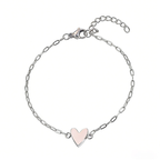 Bracelet Adjustable Heart Chain Matching Couple Jewellery