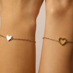Bracelet Adjustable Heart Chain Matching Couple Jewellery