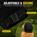 Boneroshop Breathable Anti-Scavenging Dog Muzzle for Walks - Mesh Hood Helps Block Food Scraps & Trash