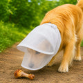 Boneroshop Breathable Anti-Scavenging Dog Muzzle for Walks - Mesh Hood Helps Block Food Scraps & Trash