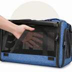 Breathable Mesh & Foldable Airline-Approved Travel Carrier