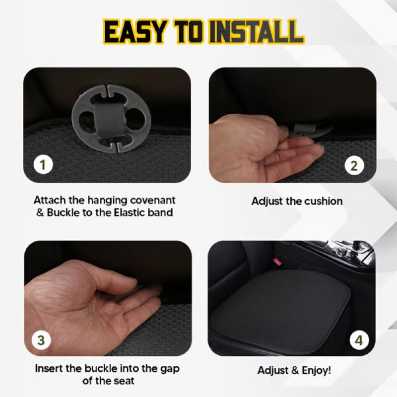 Breathable Non-Slip Viscose Filament Car Seat Cover