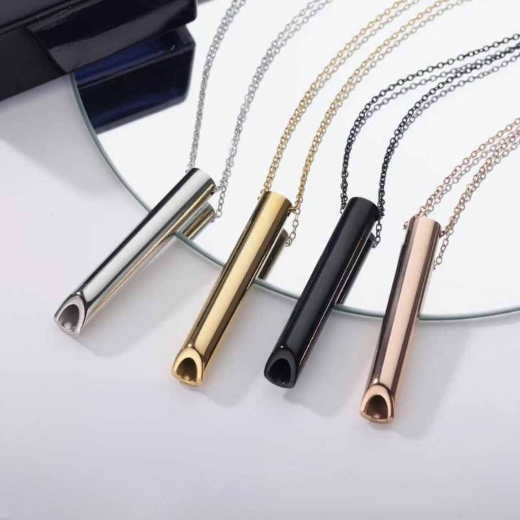Breathing Necklace Smoking Cessation Aid, Nicotine-Free, Stress-Reducing