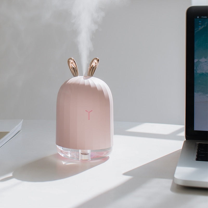 BunnyAir Children's Humidifier with Night Light and LED Lighting