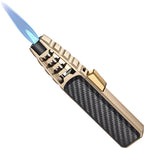 Butane Torch Lighter, Triple Blue Flame, Windproof, Refillable, Gift Box