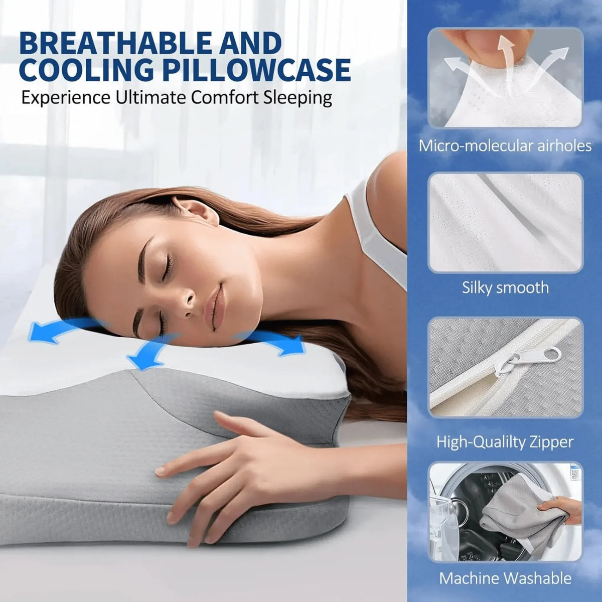Butterfly Memory Foam Pillow – Orthopaedic Pain Relief Shaped Pillow
