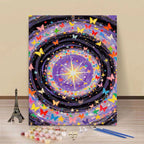 Butterfly-Themed Paint by Numbers Canvas Art Kit