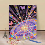 Butterfly-Themed Paint by Numbers Canvas Art Kit