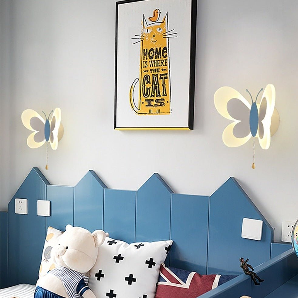 Butterfly Wall Light for Children's Bedroom