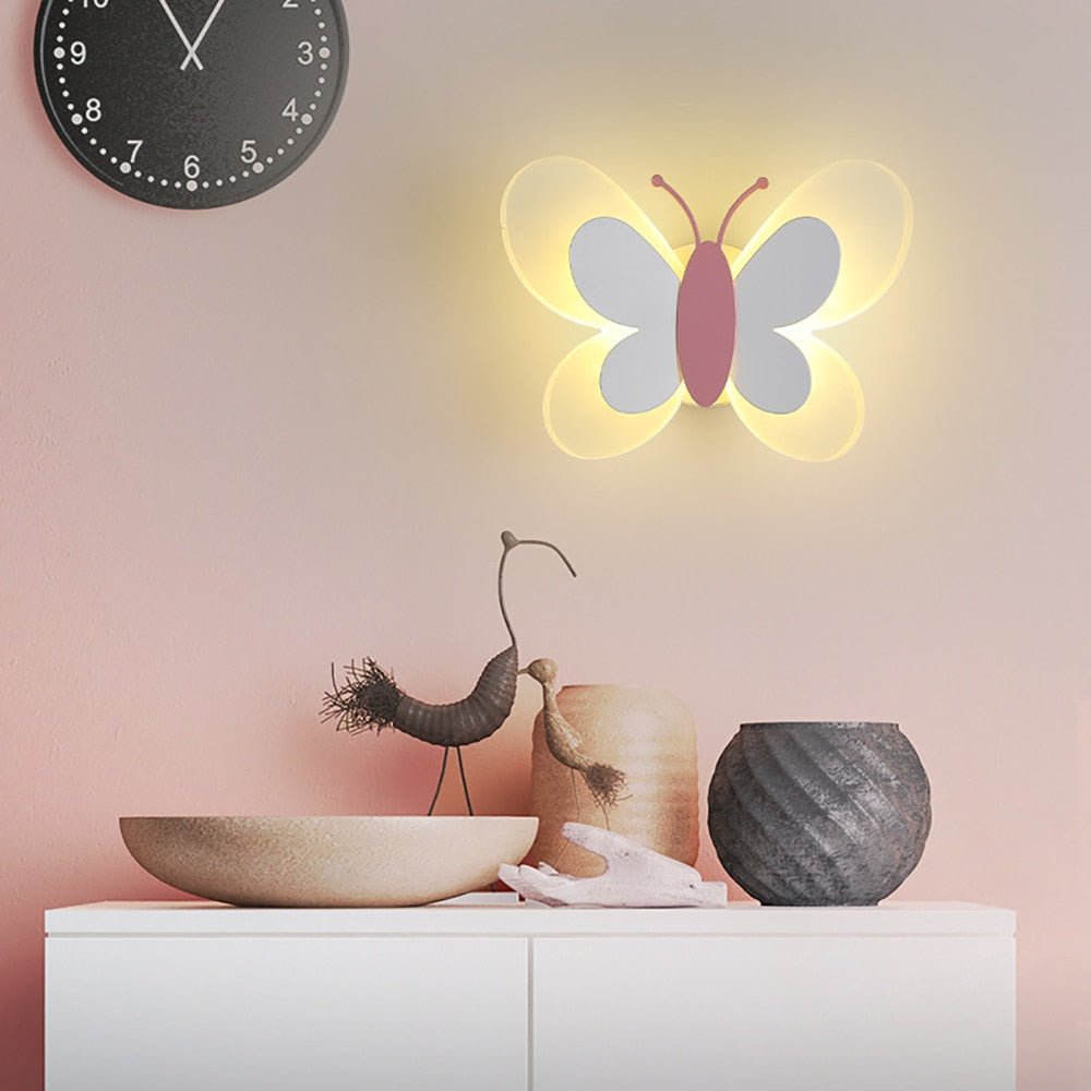 Butterfly Wall Light for Children's Bedroom