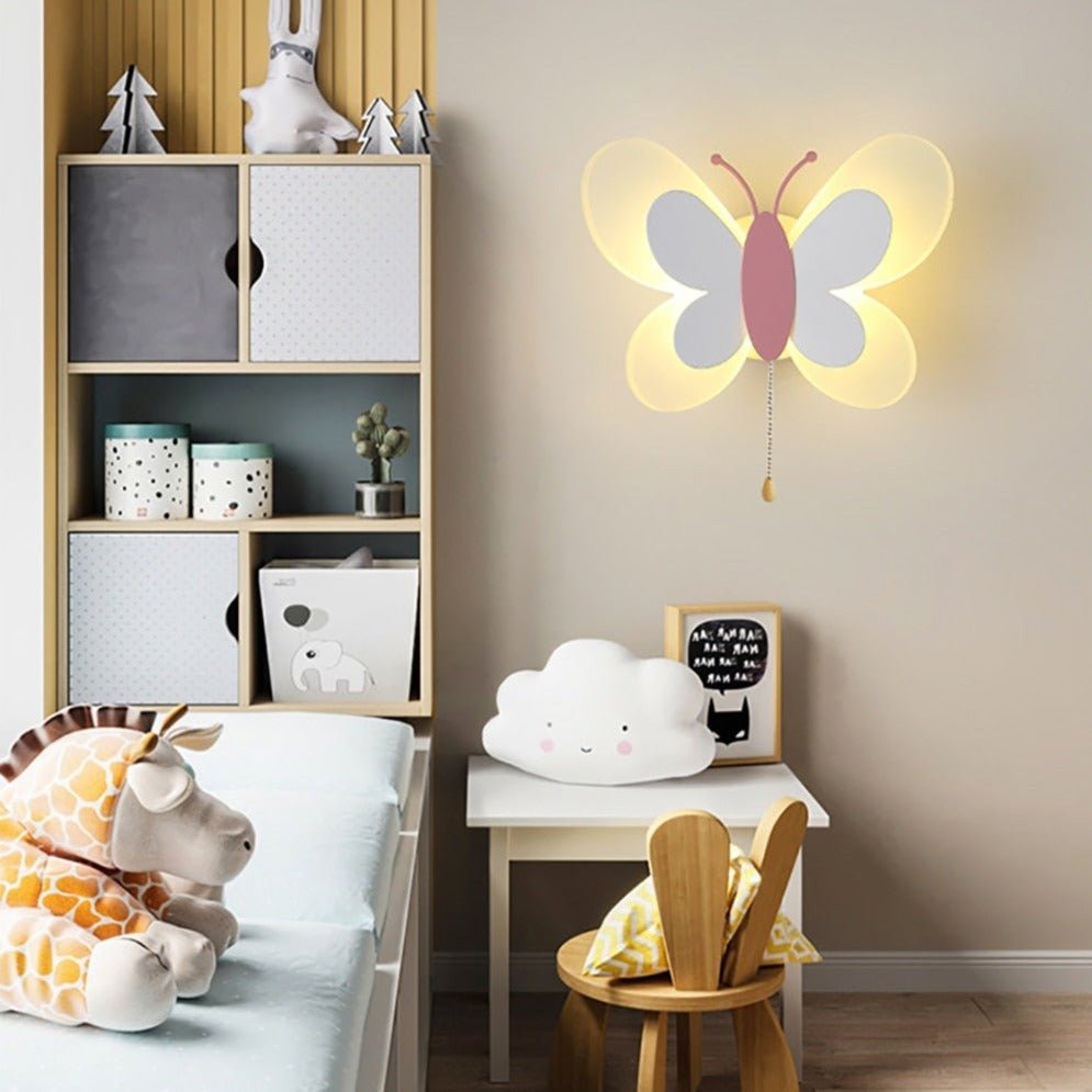 Butterfly Wall Light for Children's Bedroom
