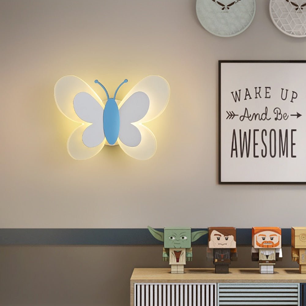 Butterfly Wall Light for Children's Bedroom