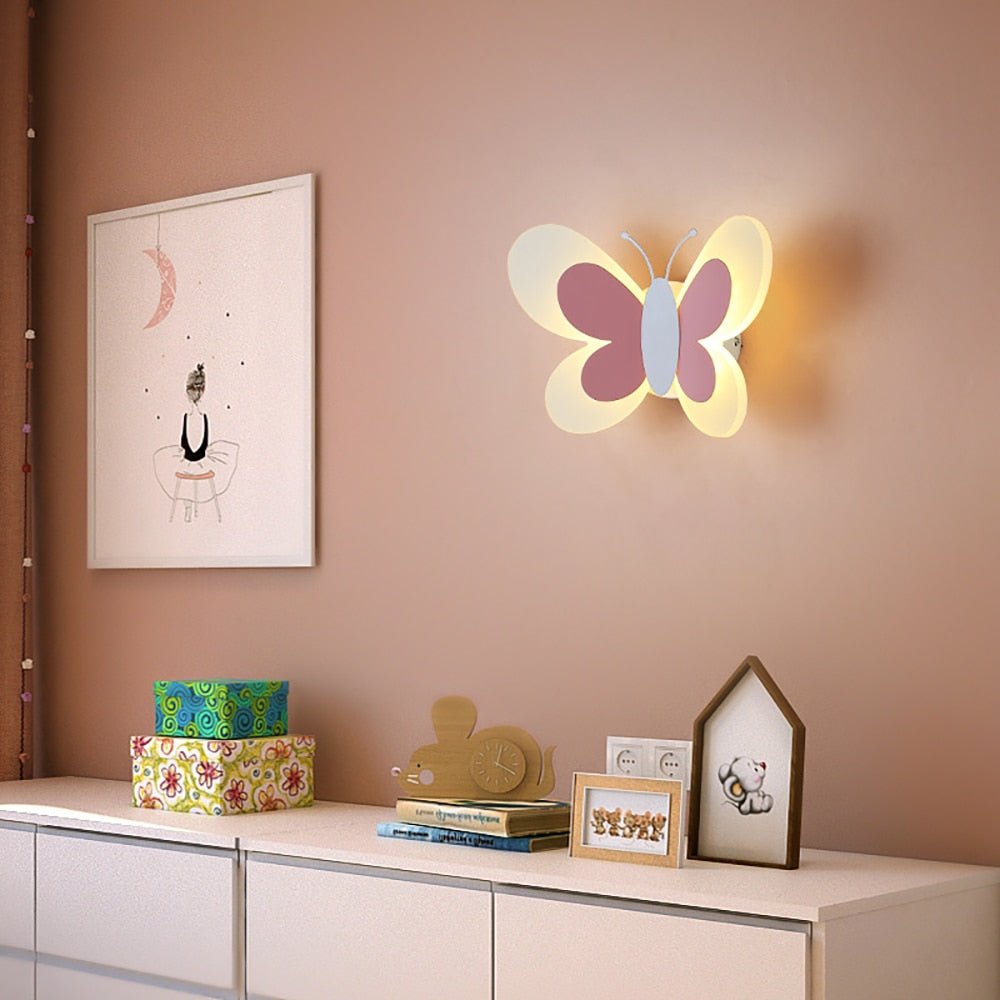 Butterfly Wall Light for Children's Bedroom
